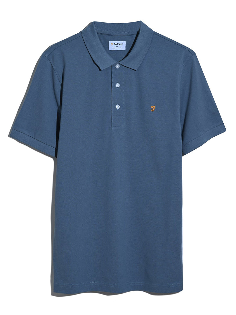 Blanes Short Sleeve Polo Shirt - Chalk Blue