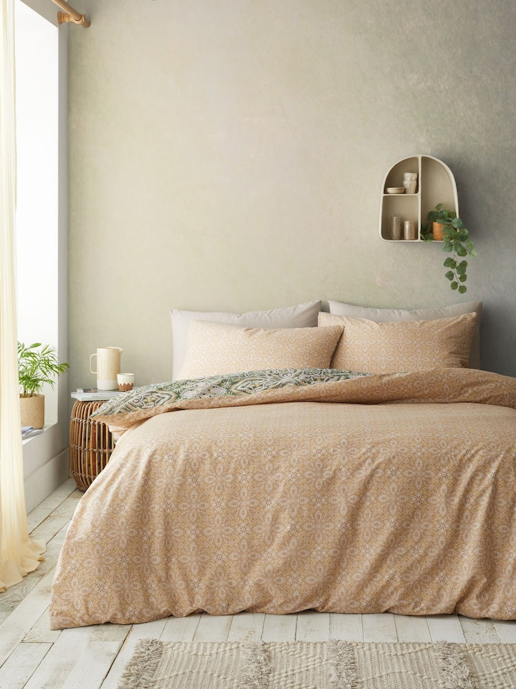 Pineapple & Elephant Alba Duvet Cover Set - Green