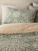 Pineapple & Elephant Alba Duvet Cover Set - Green