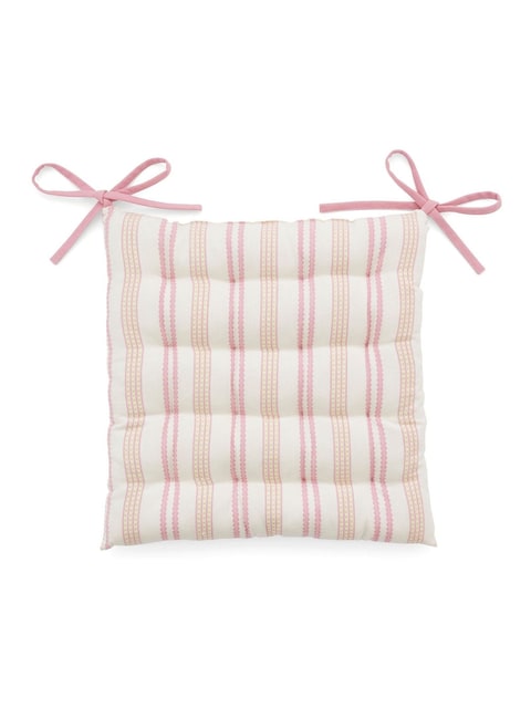 Ticking Stripe Seat Pad - Multicoloured