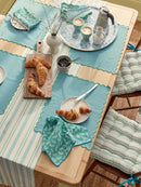 Table Runner - Ticking Stripe Green