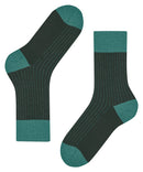 Expanded Shadow 2 Tone Sock - Forest
