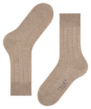 Lhasa Ribbed Sock - Nutmeg Melange