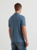 Blanes Short Sleeve Polo Shirt - Blue Tide Marl
