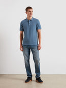 Blanes Short Sleeve Polo Shirt - Blue Tide Marl