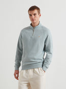 Jim 1/4 Zip Jumper - Green Mist Marl