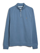 Jim 1/4 Zip Jumper - Blue Tide Marl