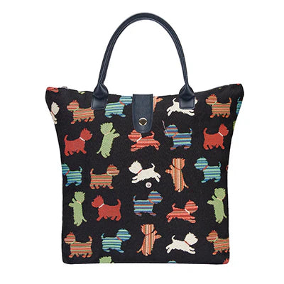 Foldable Bag - Playful Puppy