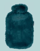 2L Hot Water Bottle with Extra Soft Plush Cover - Teal