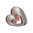 Twist Heart Cookie Cutters Set