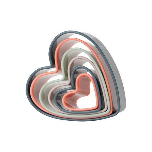 Twist Heart Cookie Cutters Set