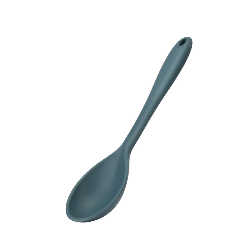 Twist Silicone Solid Spoon - Blue