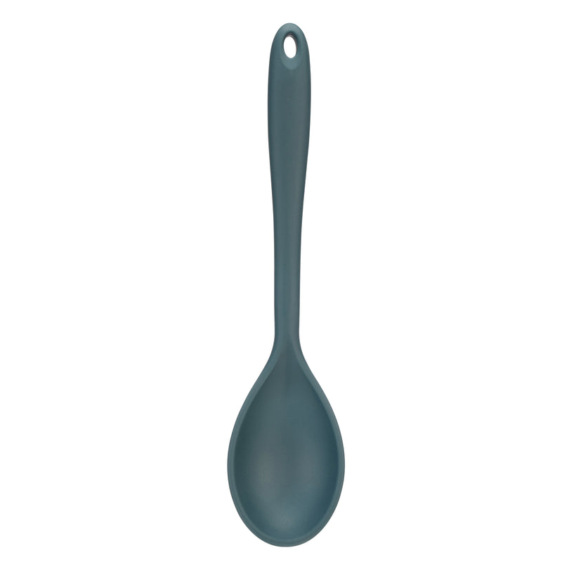 Twist Silicone Solid Spoon - Blue