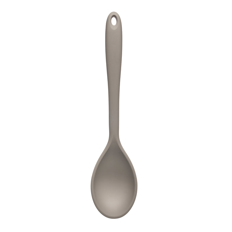 Twist Silicone Solid Spoon - Grey