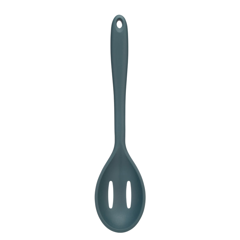 Twist Silicone Slotted Spoon - Blue