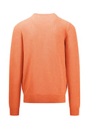 Plain Round Neck Jumper - Papaya