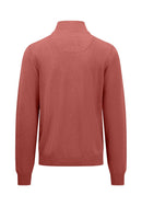 Plain Troyer Zip Jumper - Orient Red