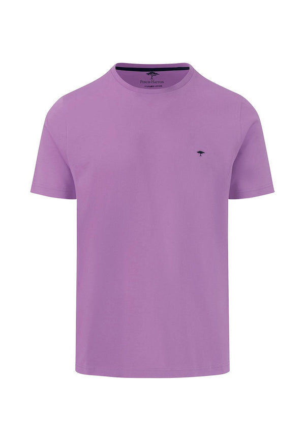Plain Round Neck T-Shirt - Dusty Lavender