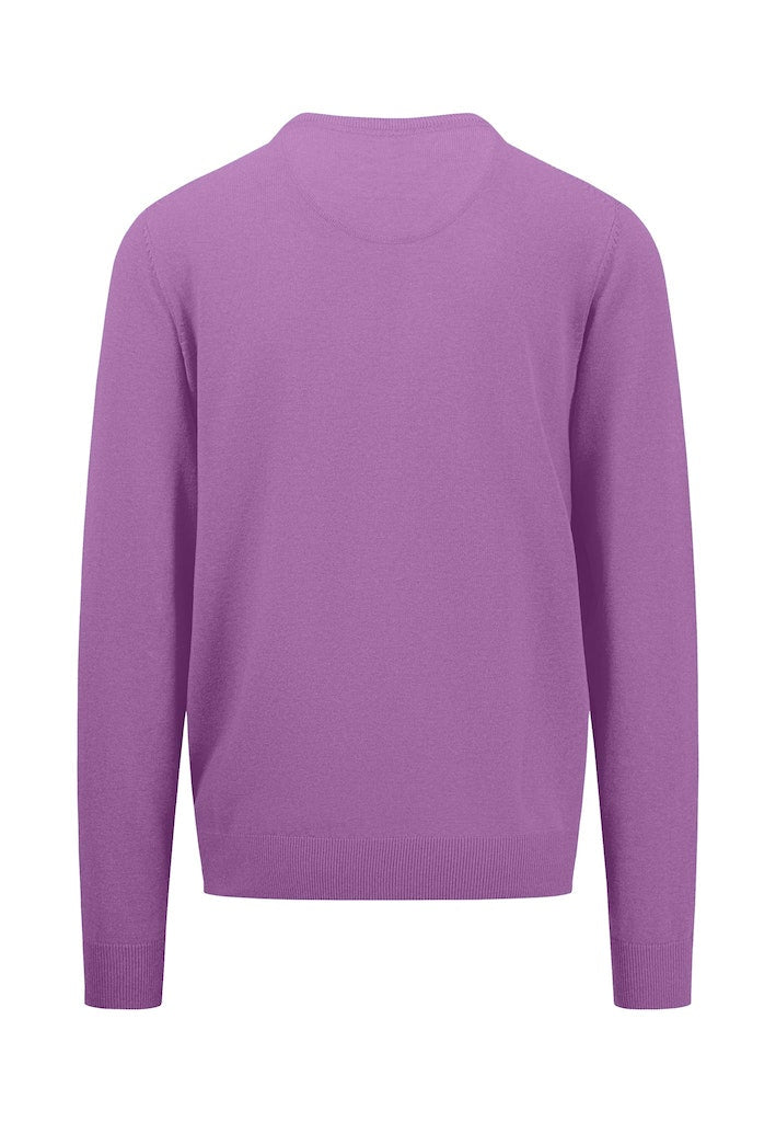 Plain Round Neck Jumper - Dusty Lavender