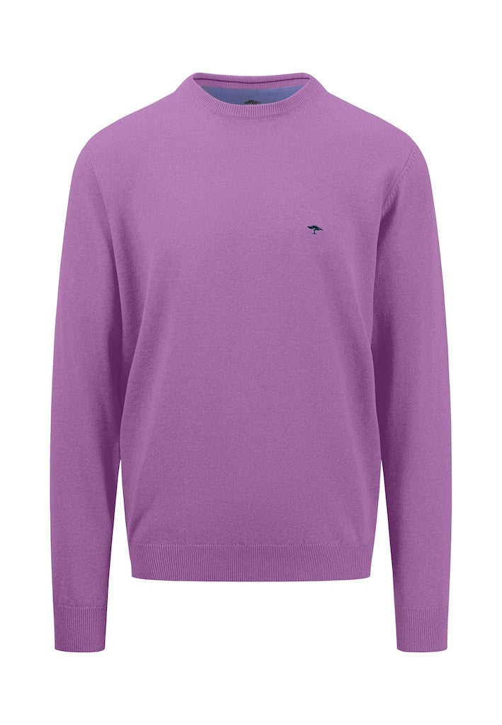 Plain Round Neck Jumper - Dusty Lavender