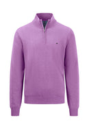 Plain Troyer Zip Jumper - Dusty Lavender