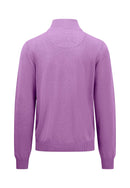 Plain Troyer Zip Jumper - Dusty Lavender