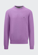 Plain Round Neck Jumper - Dusty Lavender