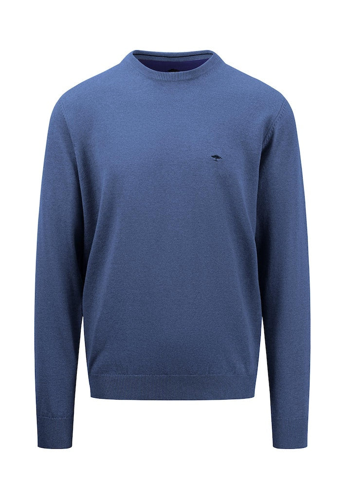 Plain Round Neck Jumper - Wave