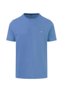 Plain Round Neck T-Shirt - Crystal Blue