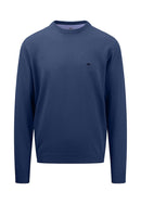 Plain Round Neck Jumper - Night