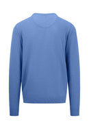 Superfine Round Neck Jumper - Crystal Blue