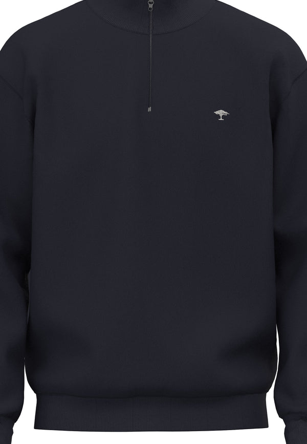 Troyer Zip Sweatshirt - Navy