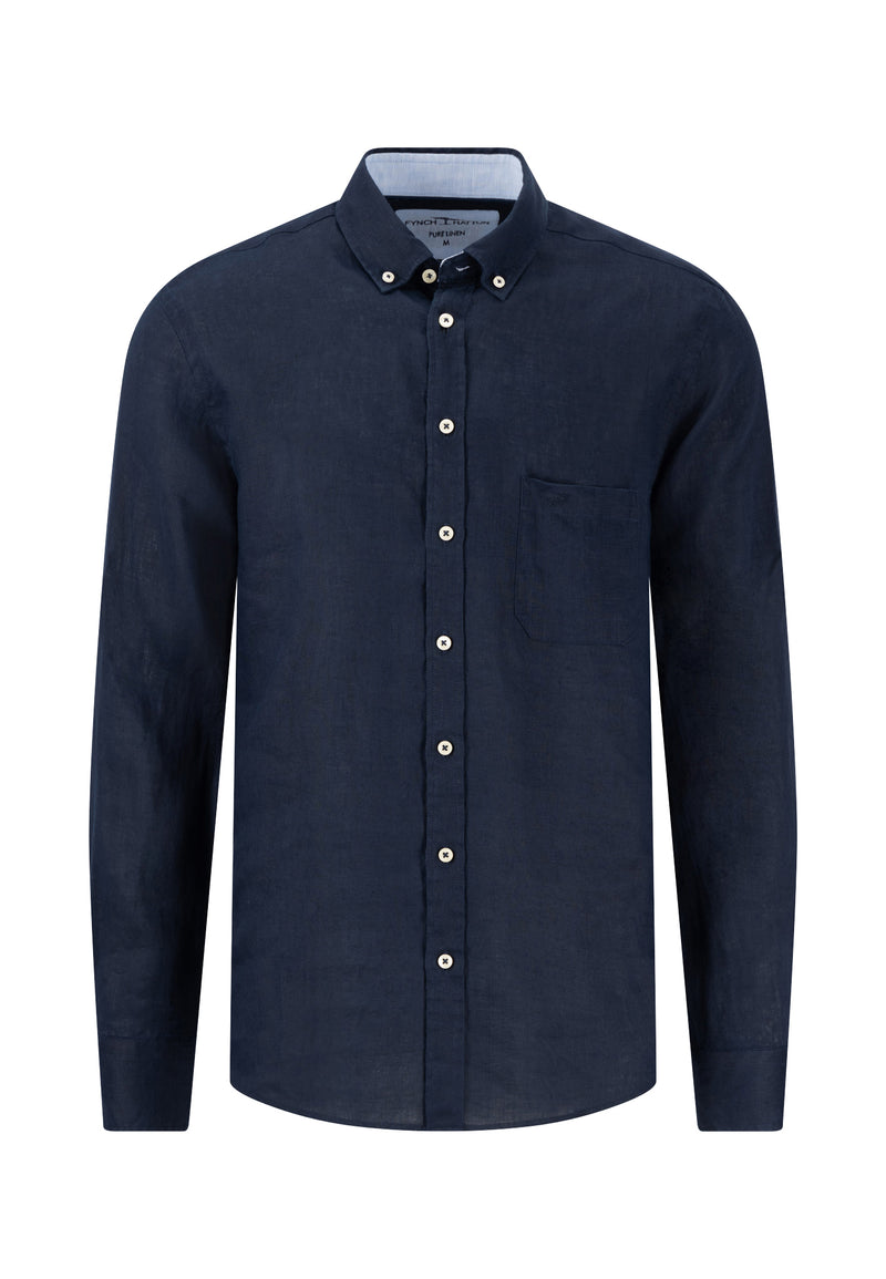 Button Down L/S Shirt - Navy