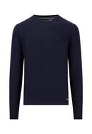 Round Neck Jumper - Navy