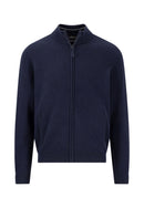 Zipped Gardigan - Navy