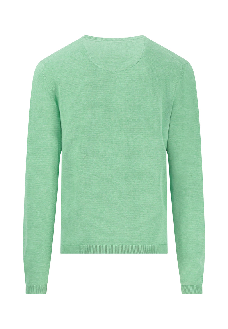 Round Neck Jumper - Turf Green