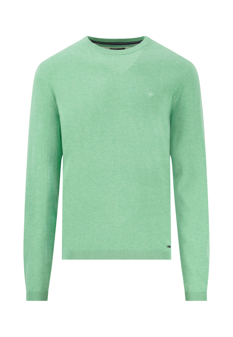 Round Neck Jumper - Turf Green