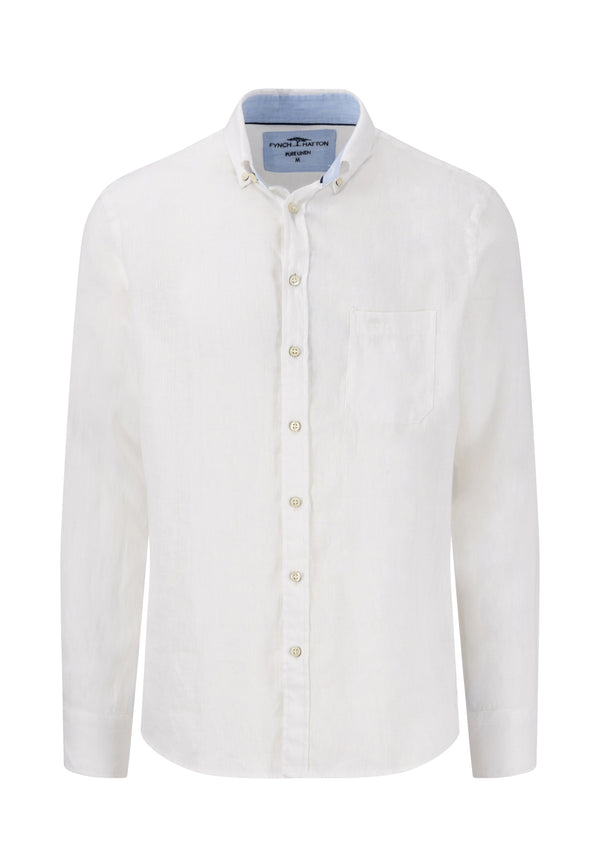 Button Down L/S Shirt - White