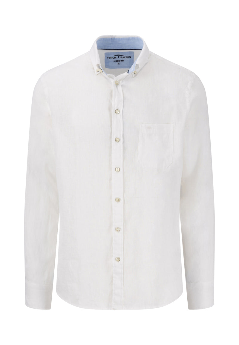 Button Down L/S Shirt - White