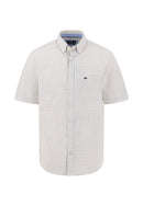 Buttondown Print SS Shirt - Pale Yellow