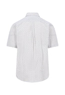 Buttondown Print SS Shirt - Tangerine