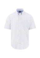 Buttondown Print SS Shirt - Magnolia