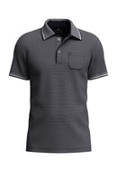 2 Tone Polo Shirt - Navy