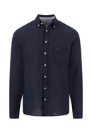 Premium Linen Shirt - Navy