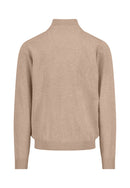Superfine Troyer Zip Jumper - Taupe