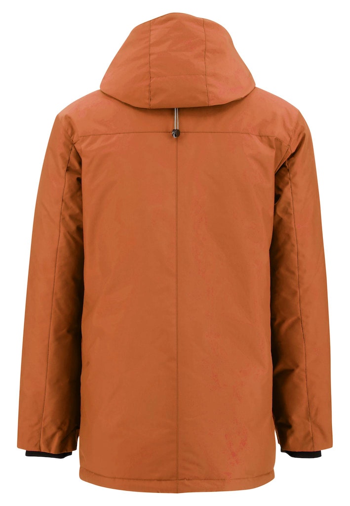 Hooded Parka Jacket - Burnt Orange