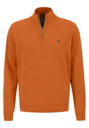 Plain Troyer Zip - Burnt Orange