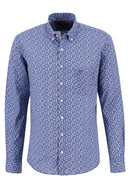 Button Down Print Shirt - Wave