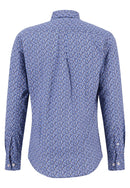 Button Down Print Shirt - Wave