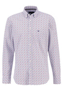 Button Down Print Shirt - Wave
